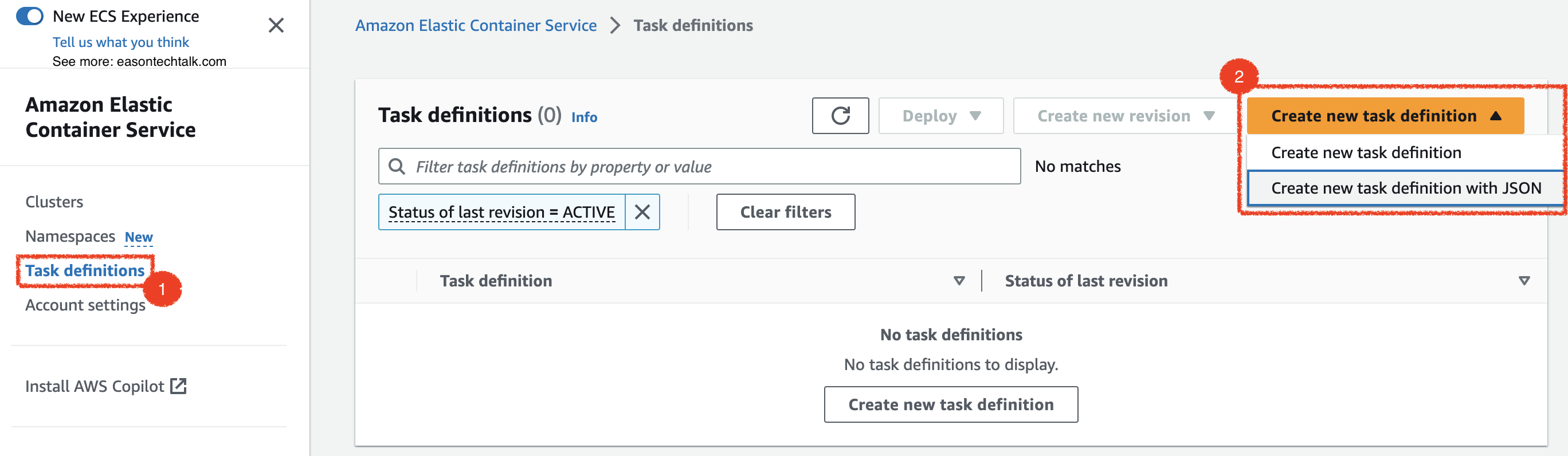 Launch task with Amazon ECS and Bottlerocket Eason Tech Talk